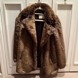 Free People Brown Teddy Jacket